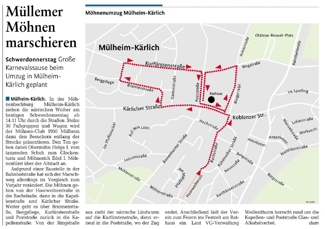 Rhein-Zeitung vom 08.02.2018